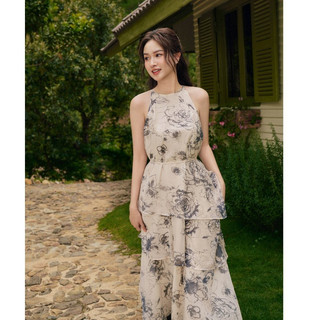 OLV - Đầm maxi hoa cổ yếm Lorelei Fleur Dress