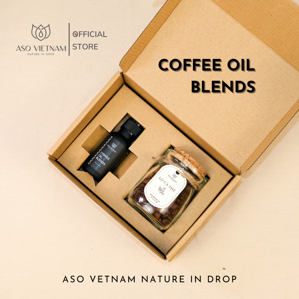 Bộ Sản phẩm Tinh Dầu Cà Phê ASO Việt Nam "COFFEE OIL BLEND" Sản Phẩm Giúp Tập Trung Tinh Thần Và Khử Mùi Hiệu Quả