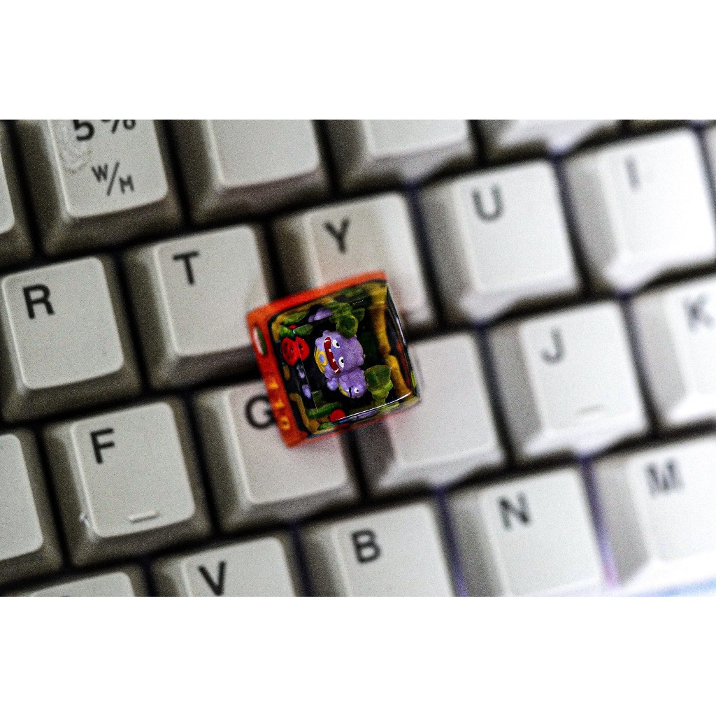weezing pokemon keycap, 110 pokedex pokemon, nút bàn phím cơ, baby crying pokemon