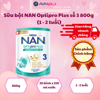 Sữa bột nan optipro plus số 3 800g