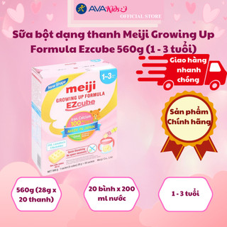 Sữa bột dạng thanh Meiji Growing Up Formula Ezcube 560g
