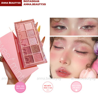 Phấn mắt tone hồng nội địa trung nhẹ nhàng cho người mới bắt đầu, phấn mắt hồng baby Sweet mint Rose Gone (03)