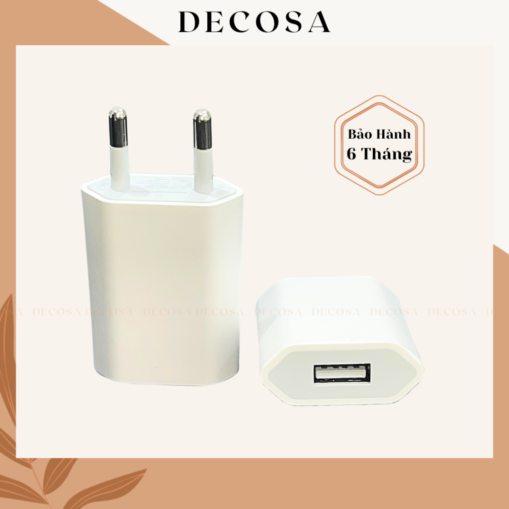 Củ sạc 5V 1A 5W bảo hành 6 tháng