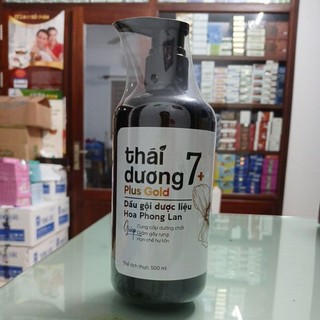 Dầu gội dược liệu Thái Dương 7+ Plus Gold hoa phong lan, thảo dược hỗ trợ sạch gàu hết ngứa da đầu tóc mềm mượt