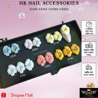 Hoa bột gắn móng trang trí hk nail accessories