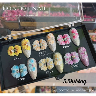 Hoa bột gắn móng trang trí HK NAIL ACCESSORIES