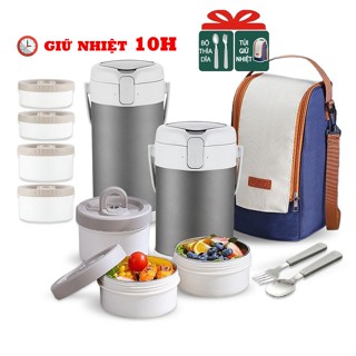 Hộp cơm giữ nhiệt cao cấp có khả năng giữ nhiệt 8-10 tiếng - Hộp đựng cơm văn phòng