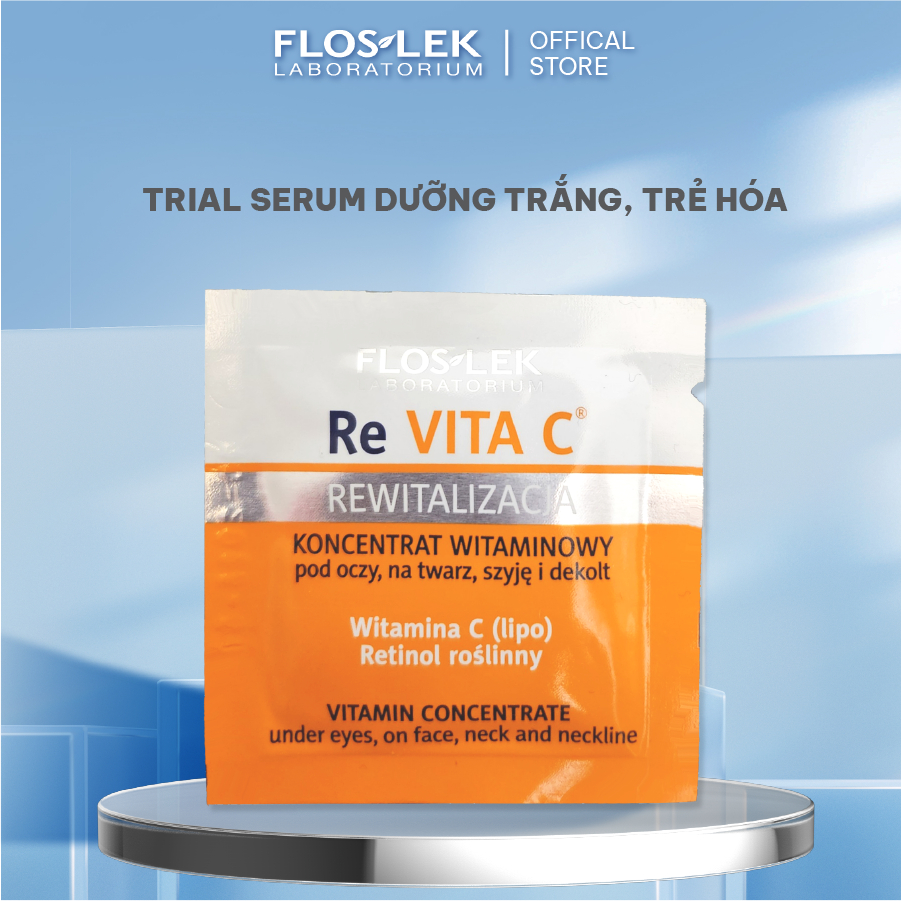 Serum dưỡng trắng trẻ hóa da Floslek Re VitaC Revitalization Vitamin Concentrate - Floslek 1.5ml
