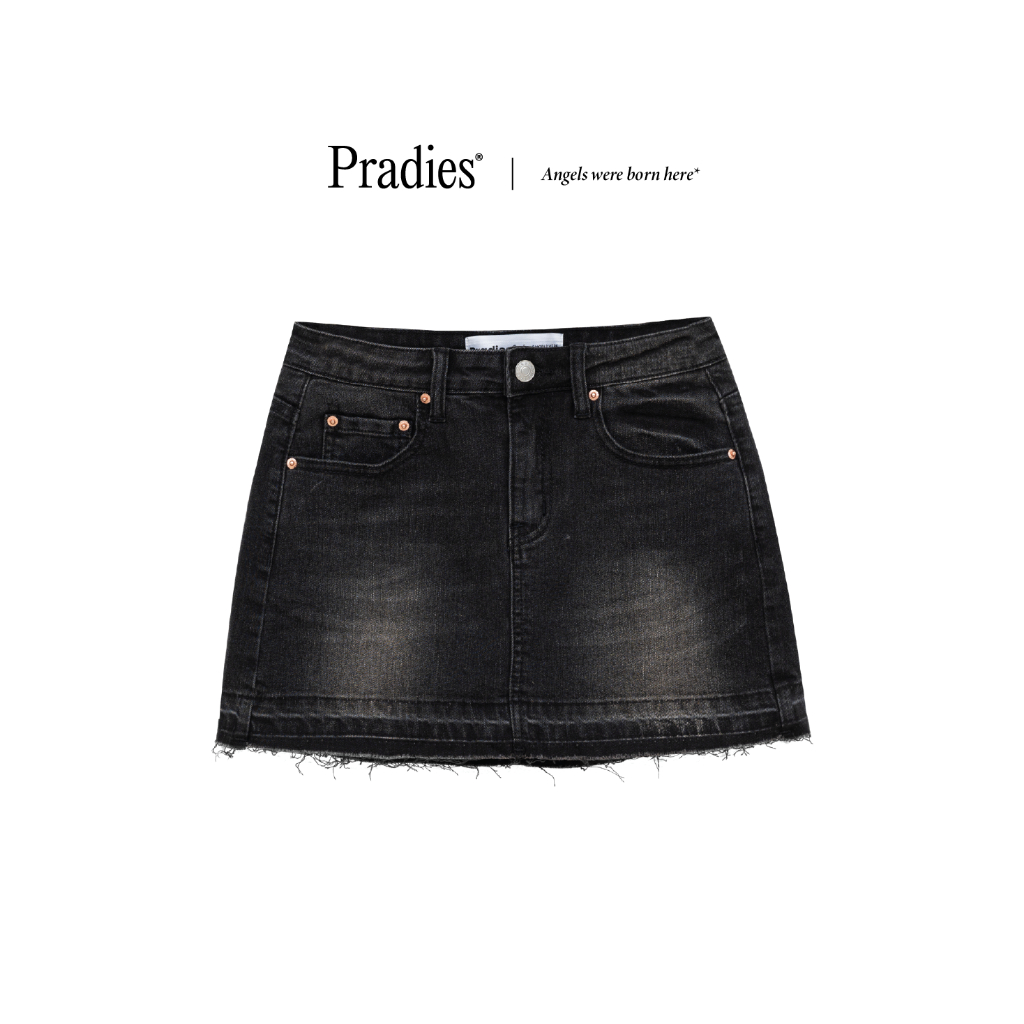 Chân Váy Jeans PRADIES Drop-Hem Skirt