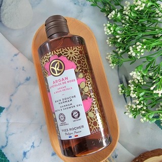 Mẫu mới gel tắm argan rose của hãng yves rocher 400ml