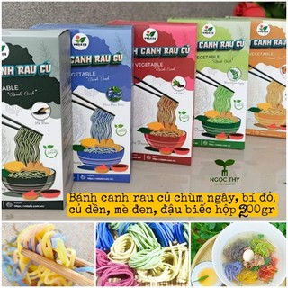 Bánh canh gạo rau củ ngũ sắc Vidata đặc sản Bình Định hộp 200gr