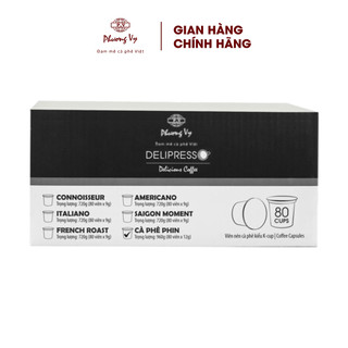 Cà Phê Viên Nén Delipresso K-Cup hộp 80 viên tiện lợi, Phương Vy Coffee