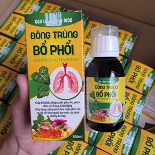 Siro Đông trùng bổ phổi, giúp giảm ho, bổ phổi, nhuận phế, giảm đờm