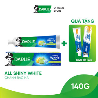  Kem Đánh Răng Darlie Trắng Sáng All Shiny White Chanh Bạc Hà 140g