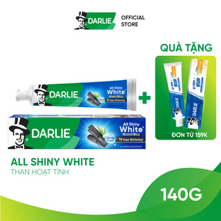  Kem Đánh Răng Darlie Trắng Sáng All Shiny White Than Hoạt Tính 140g