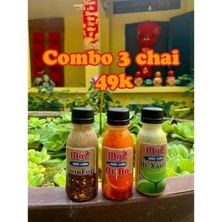 Combo 3 chai sốt nước chấm muối ớt xanh, đỏ, tiêu lốp chấm đồ nướng, BBQ, chấm hải sản gà ủ muối, chân gà 100g
