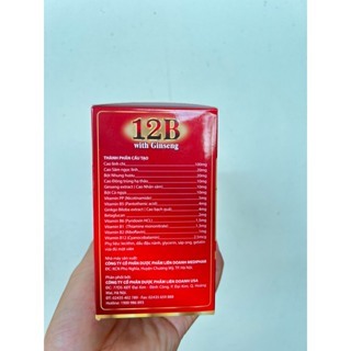 Vitamin tổng hợp 12B WITH GINSENG tăng sức đề kháng, bồi bổ cơ thể- Hộp 100 viên