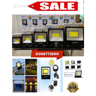 Bóng đèn led siêu sáng Đèn pha 150w 200w chống nước chống bụi IP66, đèn led 👍