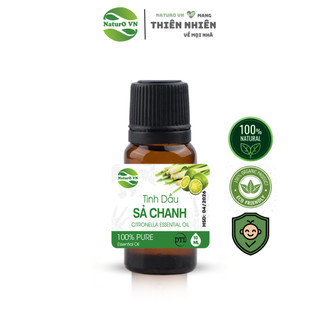 Tinh dầu sả chanh thiên nhiên an toàn chất lượng Naturovn, Có giấy kiểm nghiệm COA [DTL012]