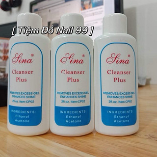 Dung dịch lau sơn gel, nước chùi gel móng tay sina 60ml