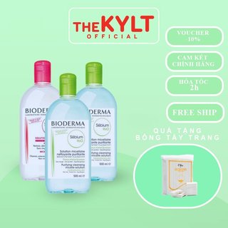 Nước Tẩy Trang Bioderma Sensi bio H2O 500ml Chính Hãng Cho Da Hỗn Hợp Thiên Dầu, Da Dầu Và Da Mụn