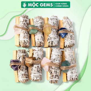 Xô Thơm Thanh Tẩy Kèm Đá Thô Mộc Gems Giúp Thanh Tẩy Năng Lượng Không Gian Sống & Thu Hút Tài Lộc