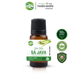 Tinh dầu thiên nhiên SẢ JAVA an toàn chất lượng Naturovn, Có giấy kiểm nghiệm COA