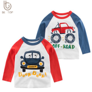  Áo thun dài tay 27kids áo thun dài tay hình oto chất cotton hàng xuất Âu Mỹ 