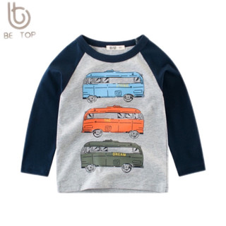  Áo thun dài tay 27kids,áo thun dài tay chất cotton in hình 3 oto hàng xuất Âu Mỹ 