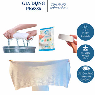 Khăn tắm dạng nén vải Cotton siêu mềm mịn thích hợp đi du lịch hoặc đi phượt
