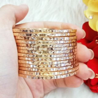 Vòng ximen đồng đỏ mẫu hoa văn 2 ly màu vàng miền tây 750 khóa lưỡi gà