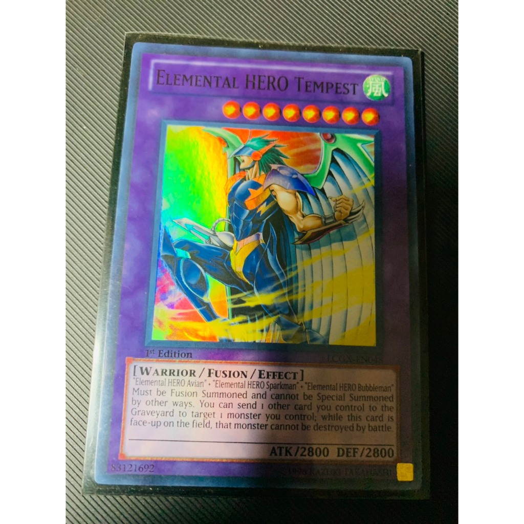 Thẻ bài Yugioh: Elemental Hero Tempest (1st Edition) - LCGX-EN048 - Super Rare