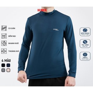 Áo thể thao dài tay GIỮ NHIỆT nam active V2 thoáng khí nhanh khô - Thương hiệu Humen