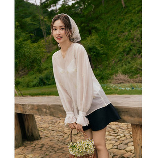 Olv - áo kiểu suông damira fleur top