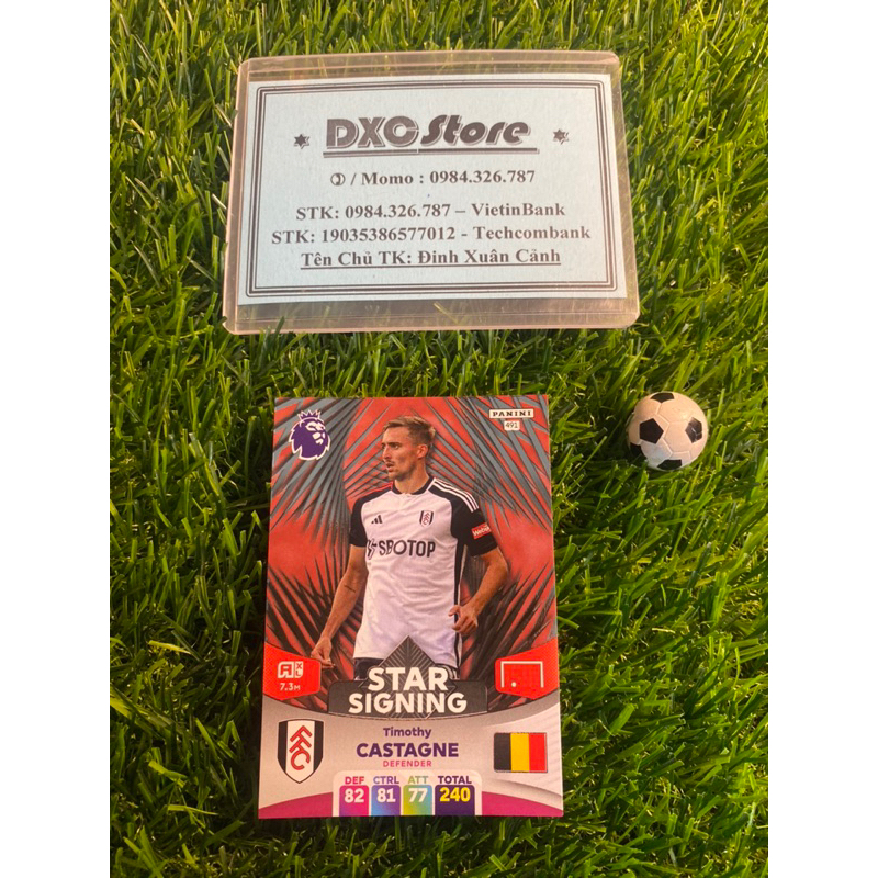 [ CHÍNH HÃNG ] - STAR SIGNING - PANINI ADRENALYN XL EPL 2024 - TIMOTHY CASTAGNE (FULHAM)