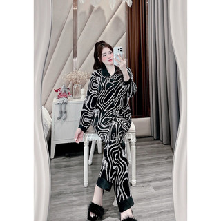 BỘ LỤA TAY DÀI QUẦN DÀI HÌNH CAO CẤP