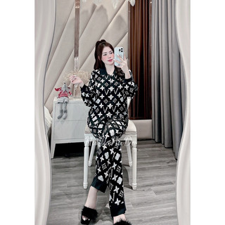 BỘ LỤA TAY DÀI QUẦN DÀI HÌNH CAO CẤP