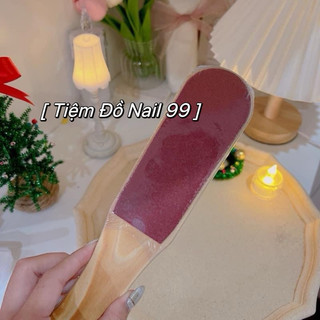 Cây chà mịn gót chân 2 mặt nhám, cây chà gót cán gỗ chuyên dụng cho các tiệm nail spa