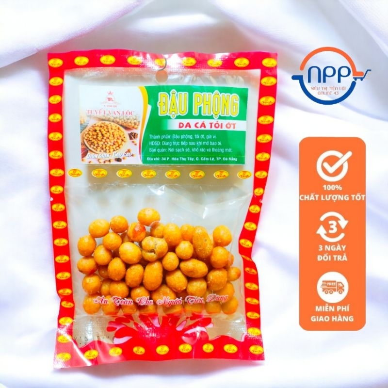 Đậu Phộng Da Cá Tỏi Ớt Gói 80g
