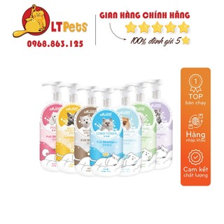 Sữa tắm cho chó mèo BORAMMY dưỡng chất hoa hồng 500ml