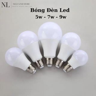 Bóng đèn led 5w / 7w / 9w đui xoáy e27, bóng led bulb siêu sáng, siêu tiết kiệm điện năng