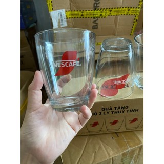 BỘ 3 LY THỦY TINH MT 38-13 QUÀ TẶNG NESCAFE
