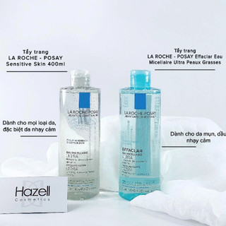 Nước Tẩy Trang LA ROCHE - POSAY Làm Sạch Sâu Dành Cho Da Dầu Mụn Và Da Thường, Da Nhạy Cảm - 400ML