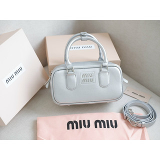 Túi Miu.Miu trống size 23cm 5 màu da lì fullbox