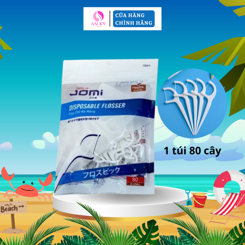 Tăm Chỉ Nha Khoa Jomi (80 cây)