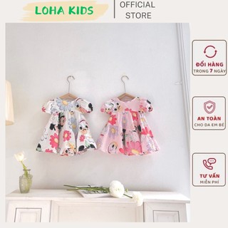 Váy babydoll mickey xinh xắn,dễ thương cho bé gái,váy thiết kế loha kids(1154)