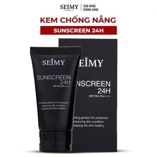 Kem chống nắng dưỡng da Seimy - Sunscreen 24h da mặt 40ml SPF 50+ 