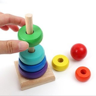COMBO 3 MÓN ĐỒ CHƠI BẰNG GỖ CHO BÉ