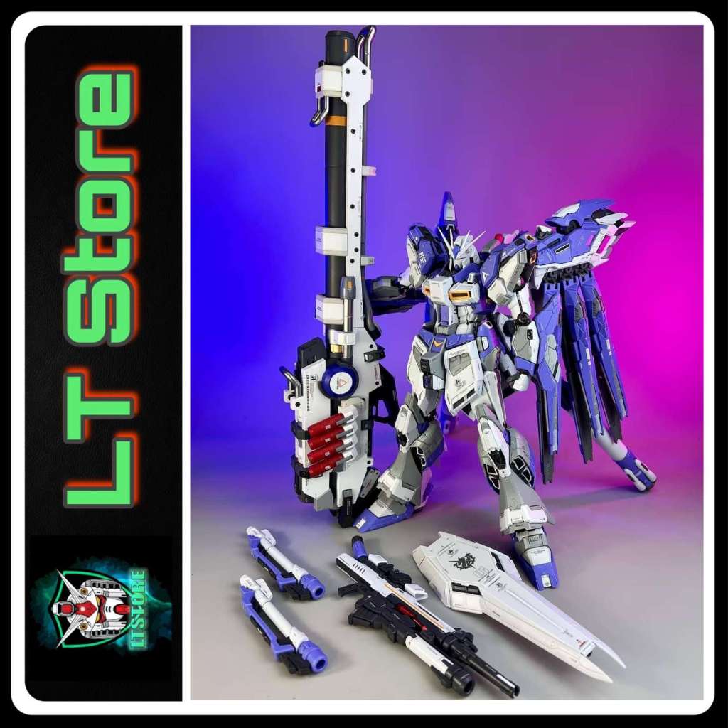 Mô hình lắp ráp MG Hi Nu V - Tiger VT01 (Tặng kèm Mega Bazooka, khung xương kim loại base, decal nướ