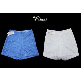 femei - Quần short ngắn lưng cao tơ ren mềm mịn ( 2 màu )